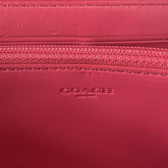 Coach Sierra Posey Cluster Floral Satchel, Wallet & Pink Wide Scallop Edge Strap - Picture 4 of 17